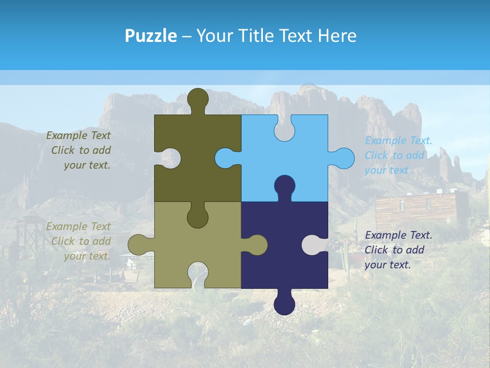 Saloon Mine Mill PowerPoint Template