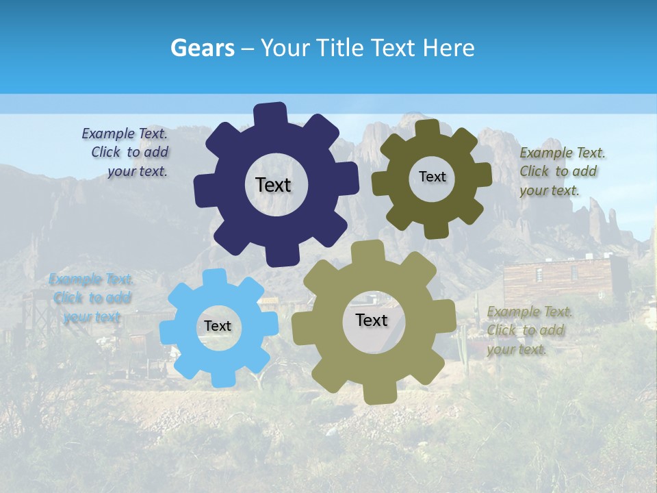 Saloon Mine Mill PowerPoint Template