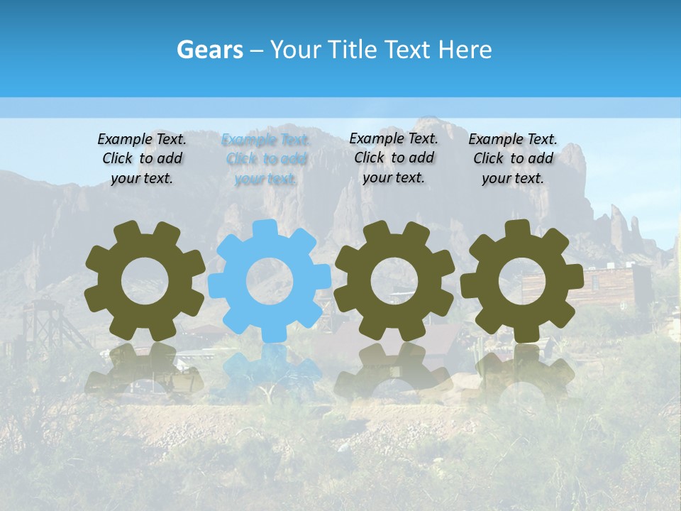 Saloon Mine Mill PowerPoint Template