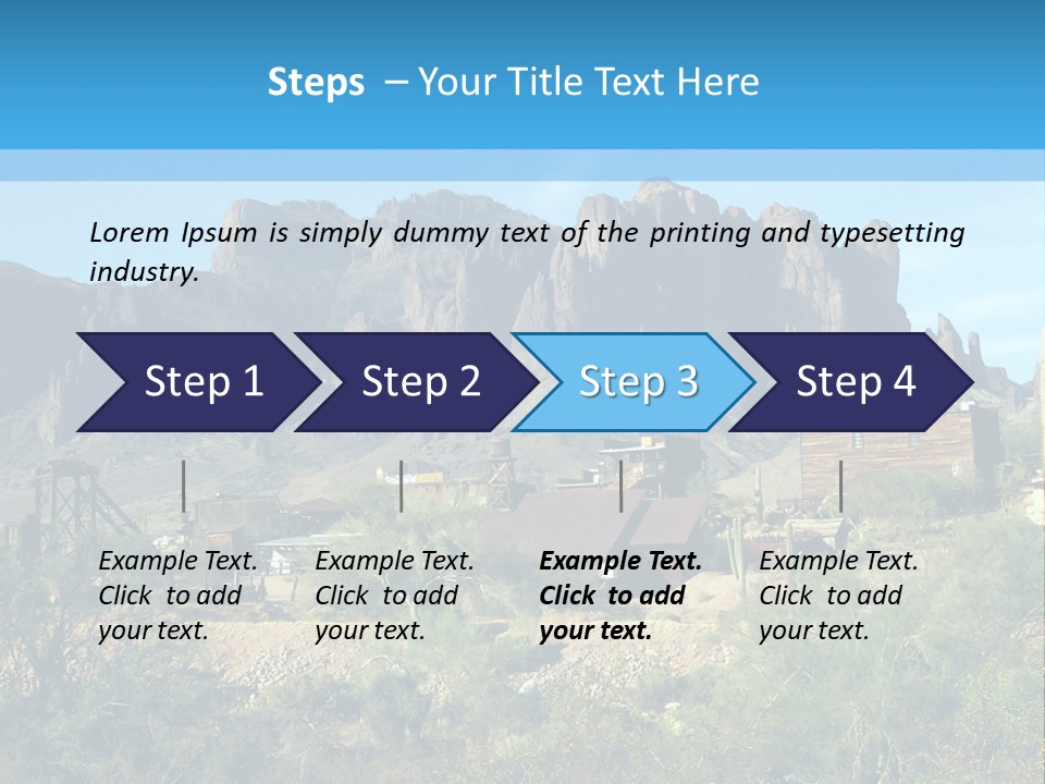 Saloon Mine Mill PowerPoint Template