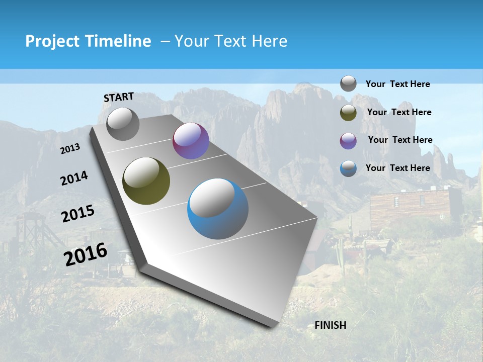 Saloon Mine Mill PowerPoint Template