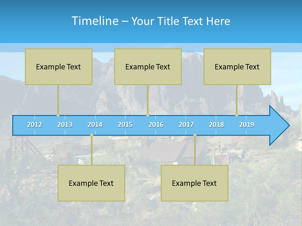 Saloon Mine Mill PowerPoint Template