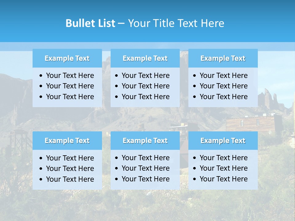 Saloon Mine Mill PowerPoint Template