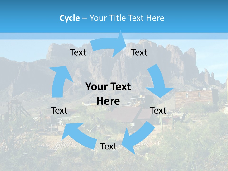 Saloon Mine Mill PowerPoint Template