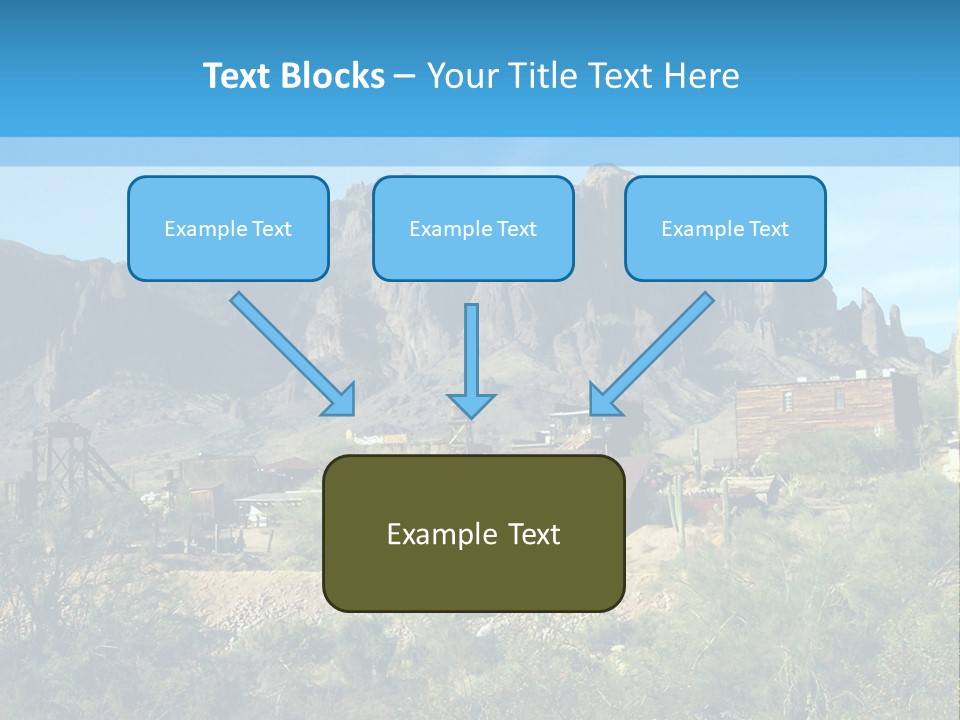 Saloon Mine Mill PowerPoint Template