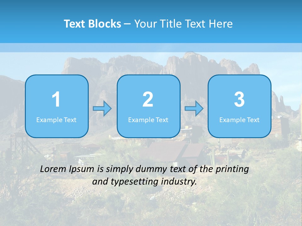 Saloon Mine Mill PowerPoint Template