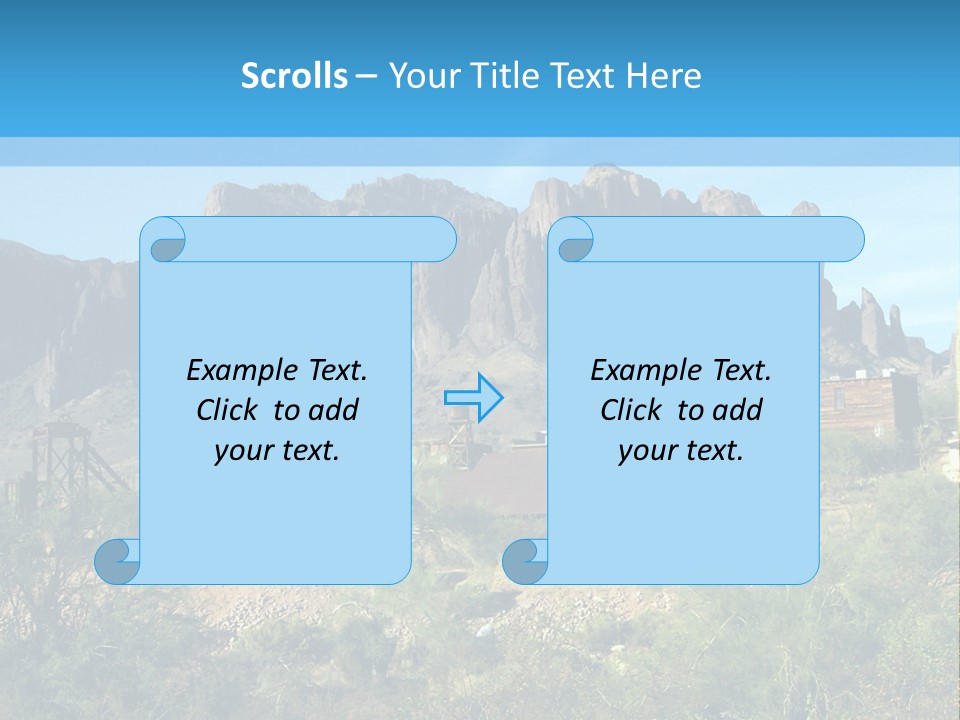 Saloon Mine Mill PowerPoint Template