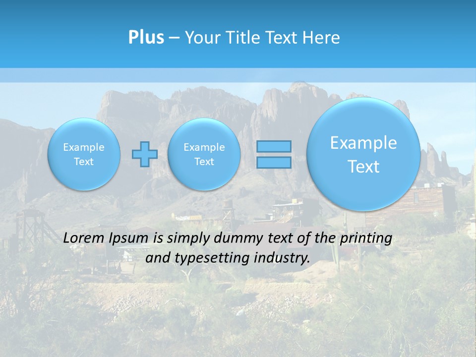 Saloon Mine Mill PowerPoint Template