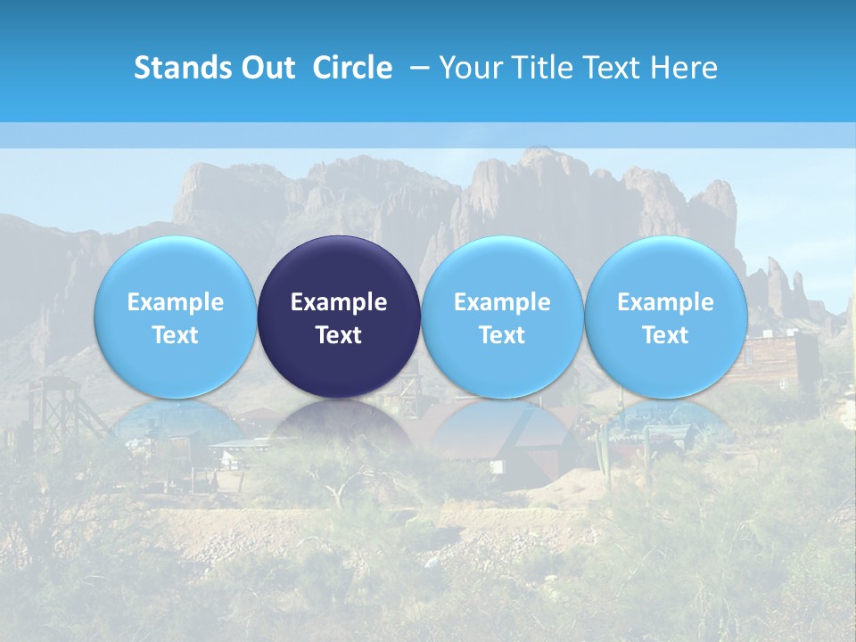 Saloon Mine Mill PowerPoint Template