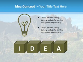 Saloon Mine Mill PowerPoint Template