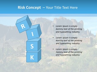 Saloon Mine Mill PowerPoint Template