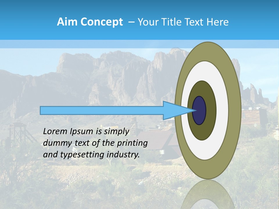 Saloon Mine Mill PowerPoint Template
