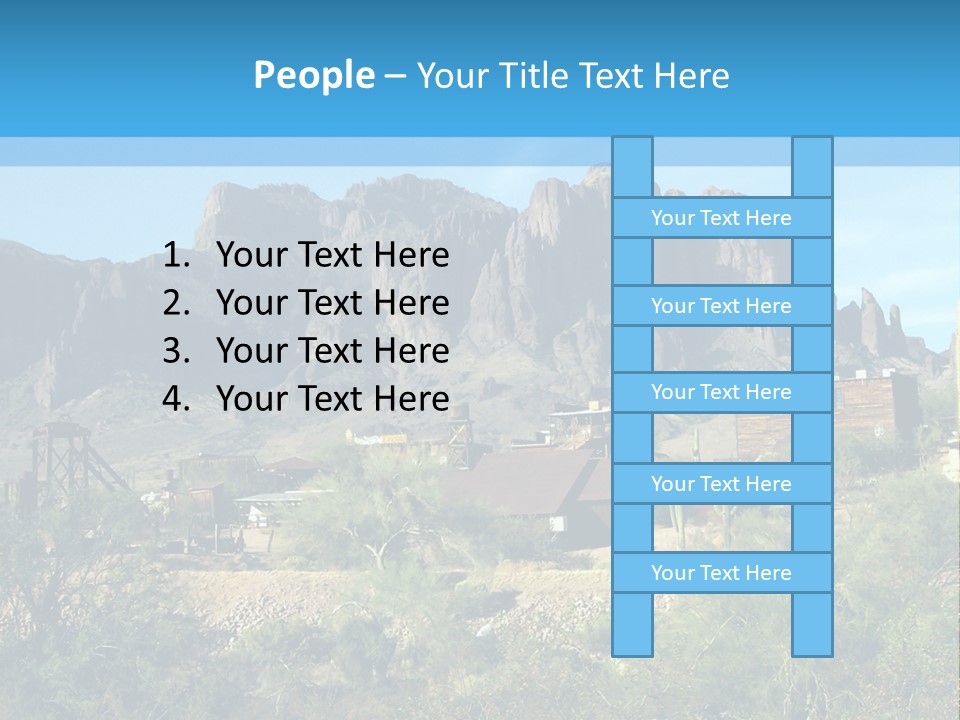 Saloon Mine Mill PowerPoint Template