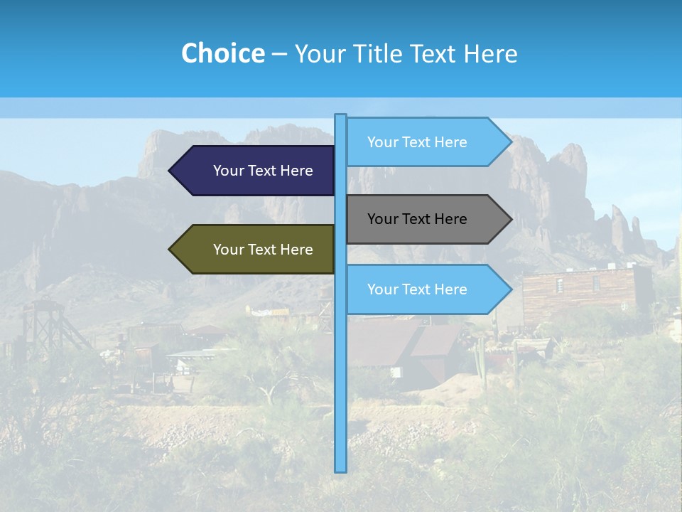 Saloon Mine Mill PowerPoint Template