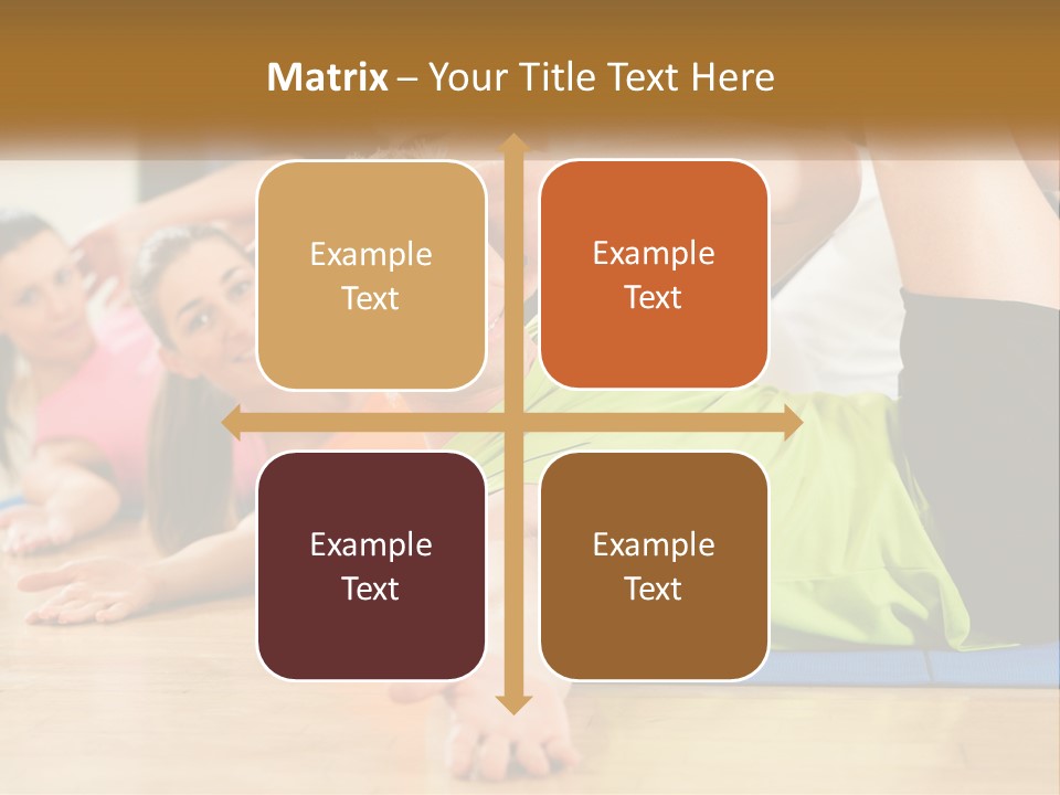 Man Gym Women PowerPoint Template