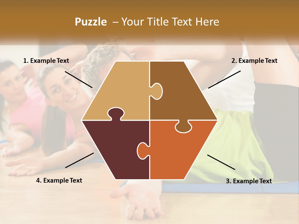 Man Gym Women PowerPoint Template