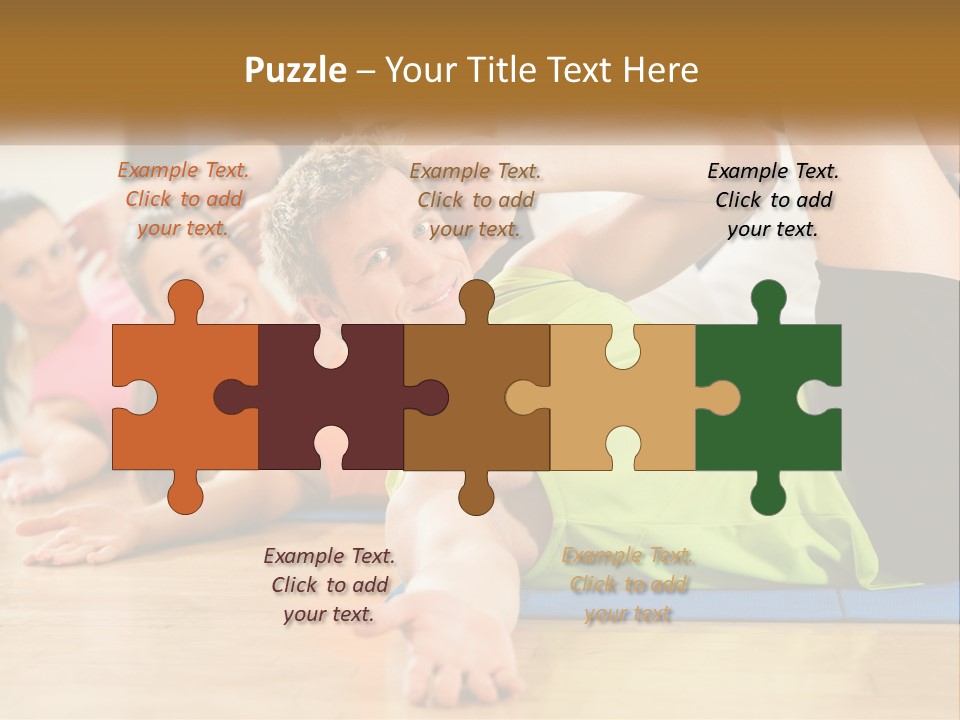 Man Gym Women PowerPoint Template