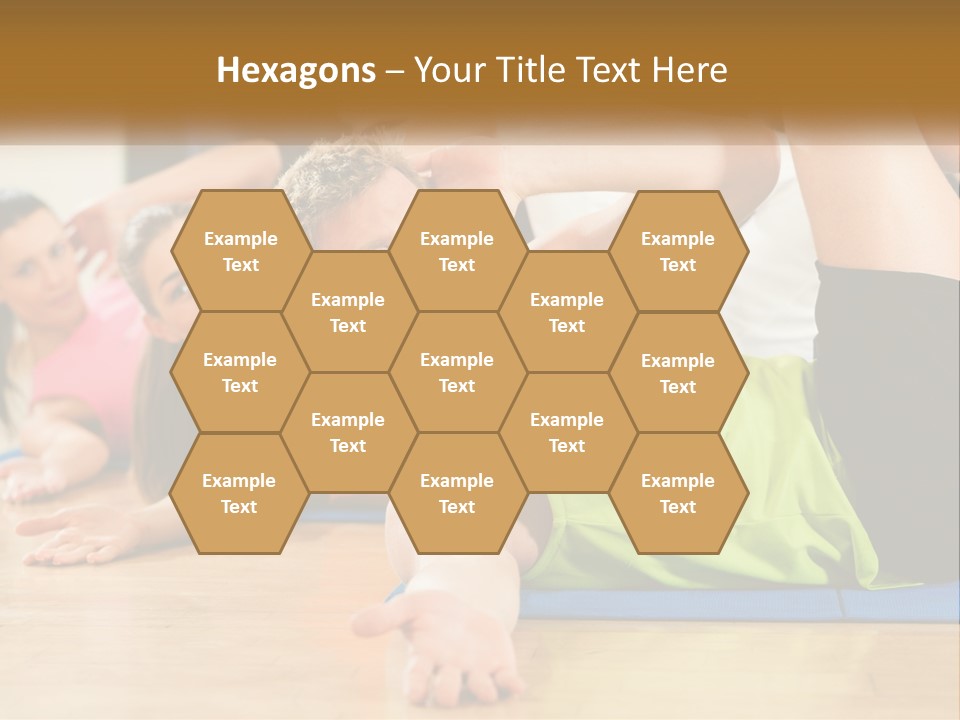 Man Gym Women PowerPoint Template