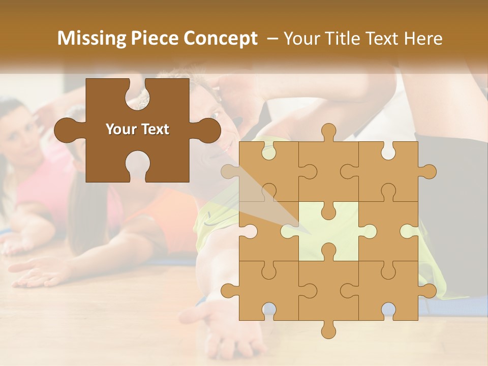 Man Gym Women PowerPoint Template