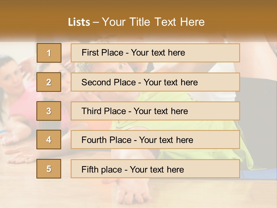 Man Gym Women PowerPoint Template
