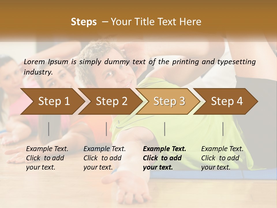 Man Gym Women PowerPoint Template