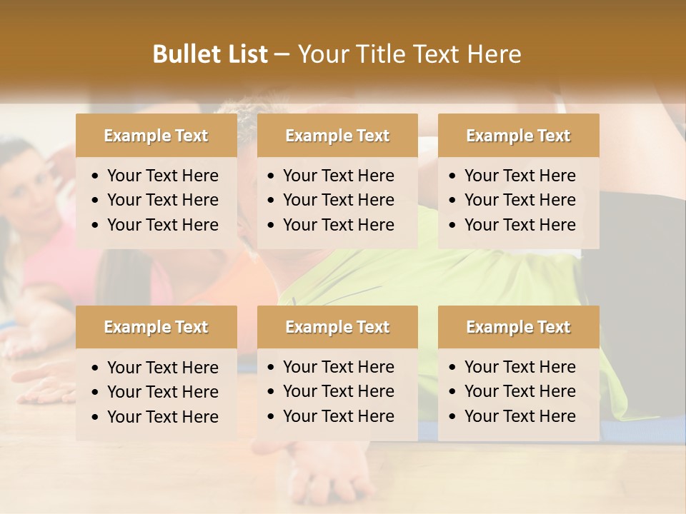 Man Gym Women PowerPoint Template