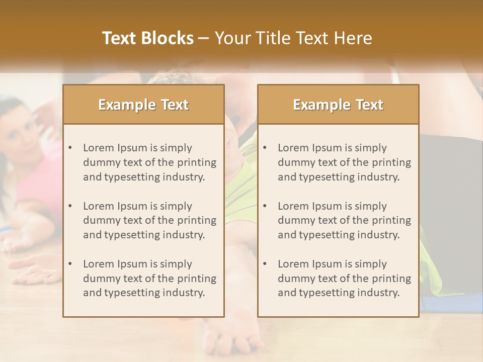 Man Gym Women PowerPoint Template