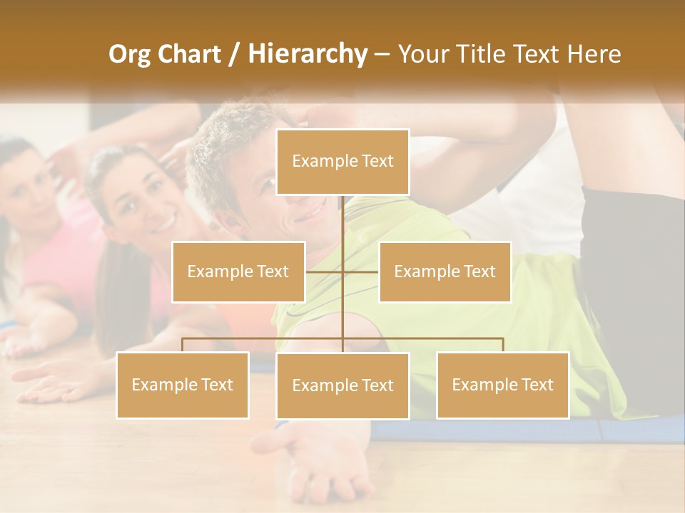 Man Gym Women PowerPoint Template