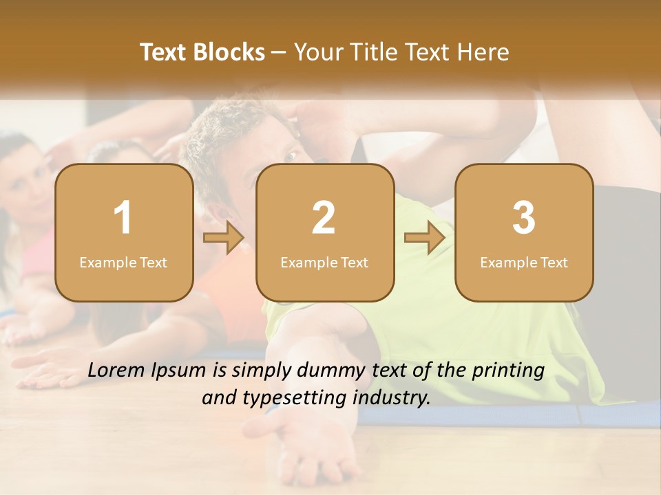 Man Gym Women PowerPoint Template