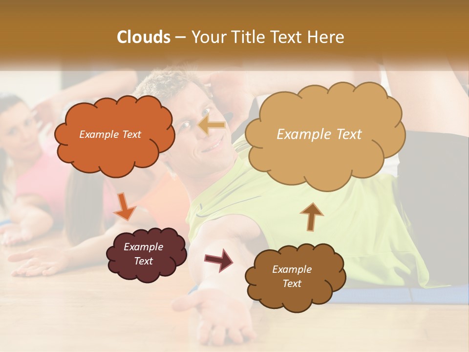 Man Gym Women PowerPoint Template