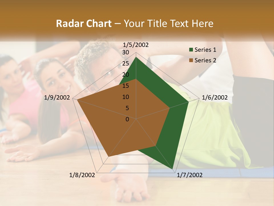 Man Gym Women PowerPoint Template