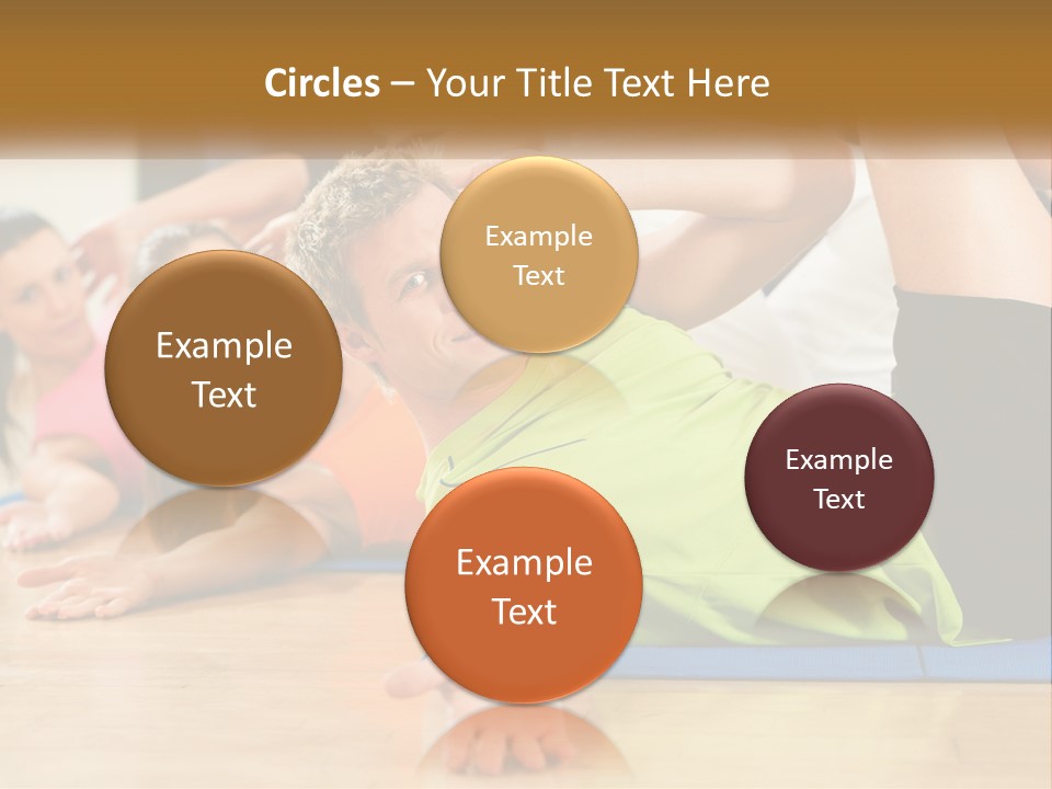 Man Gym Women PowerPoint Template