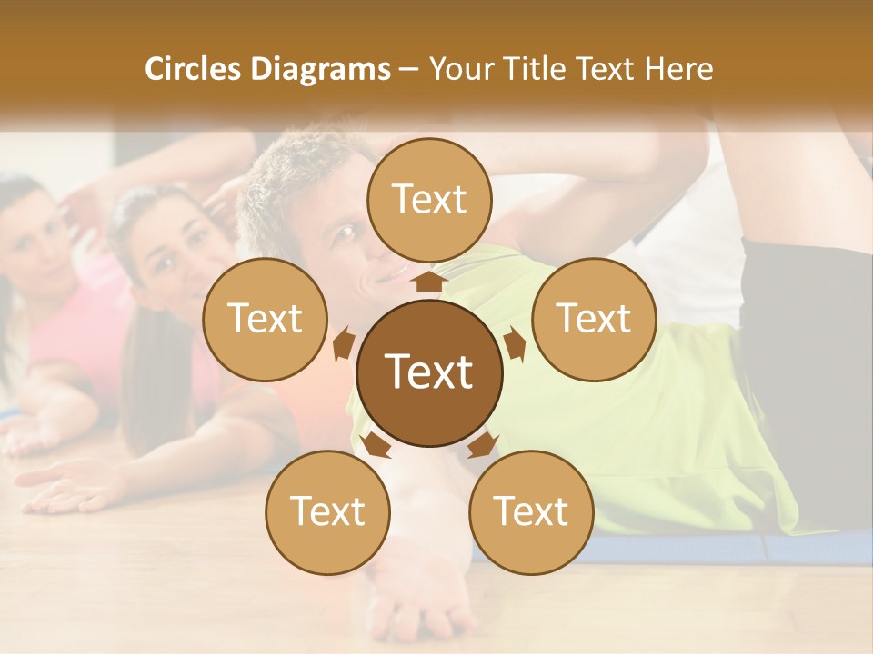 Man Gym Women PowerPoint Template