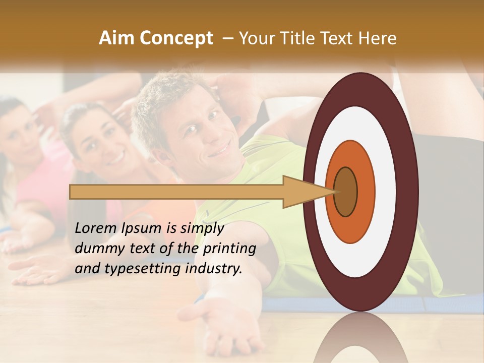 Man Gym Women PowerPoint Template