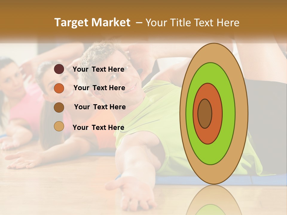 Man Gym Women PowerPoint Template