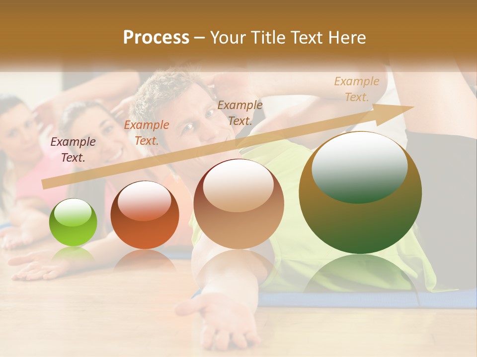 Man Gym Women PowerPoint Template