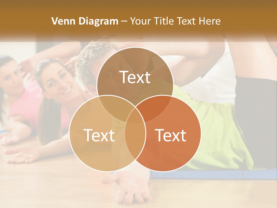 Man Gym Women PowerPoint Template