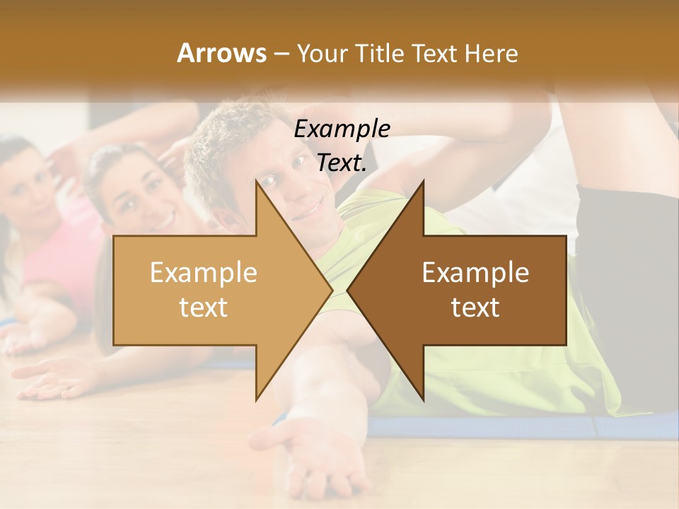 Man Gym Women PowerPoint Template