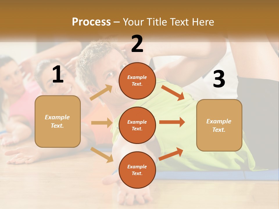 Man Gym Women PowerPoint Template