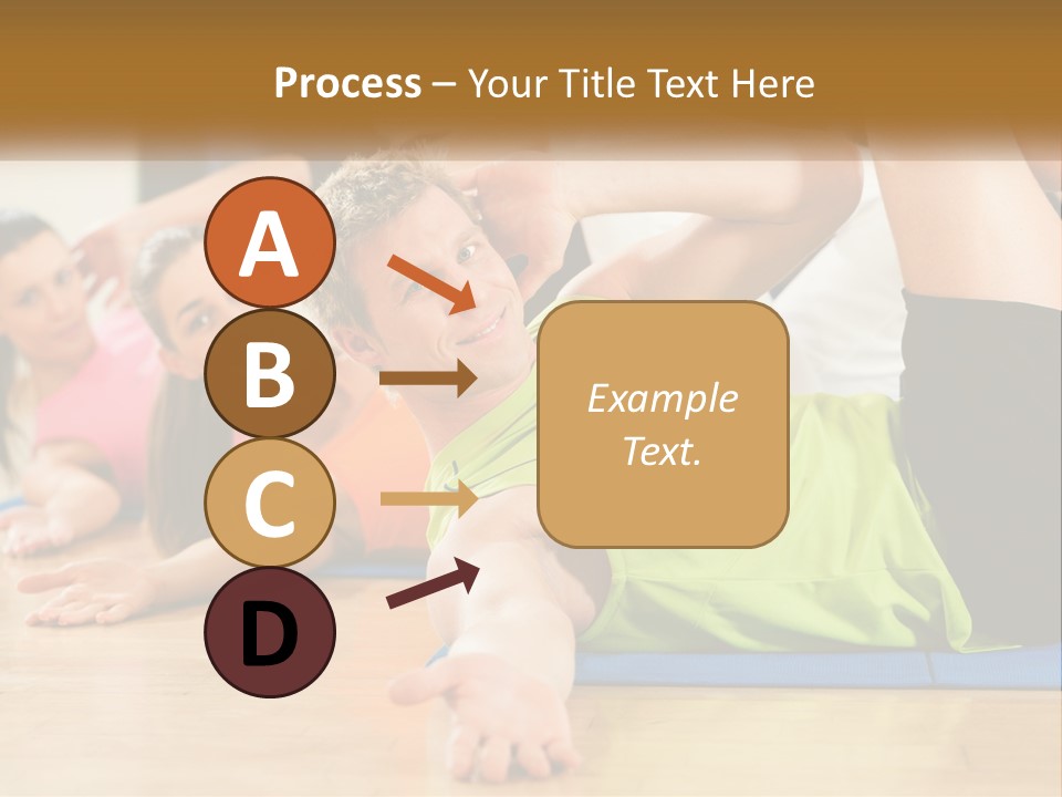 Man Gym Women PowerPoint Template