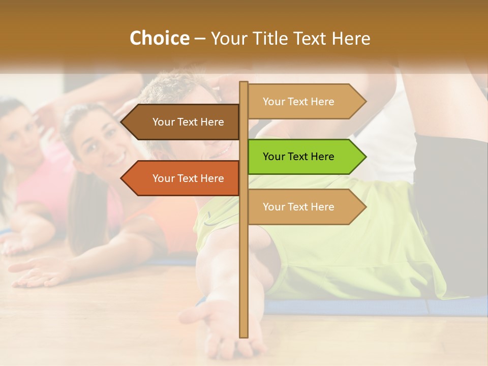 Man Gym Women PowerPoint Template