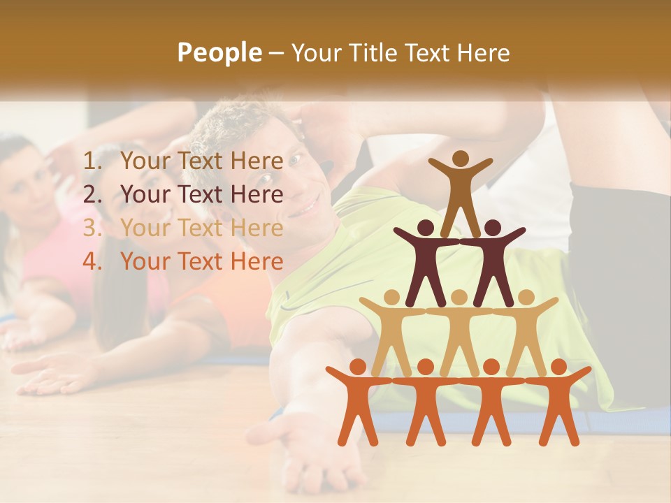 Man Gym Women PowerPoint Template