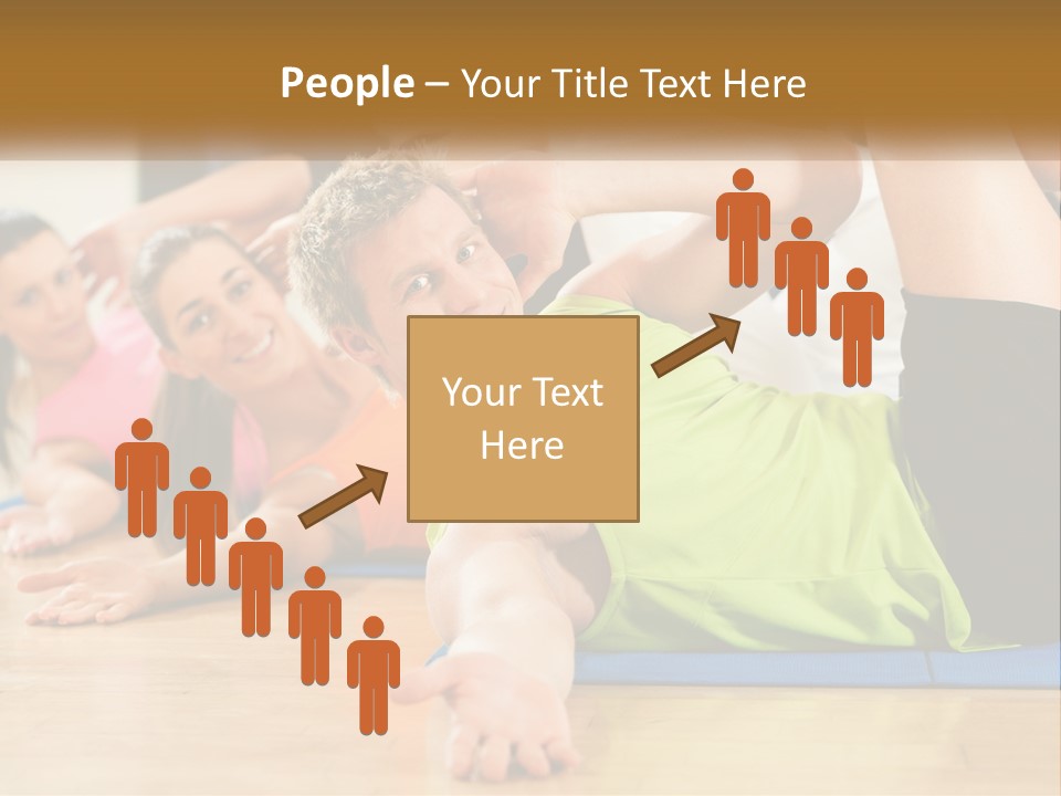 Man Gym Women PowerPoint Template