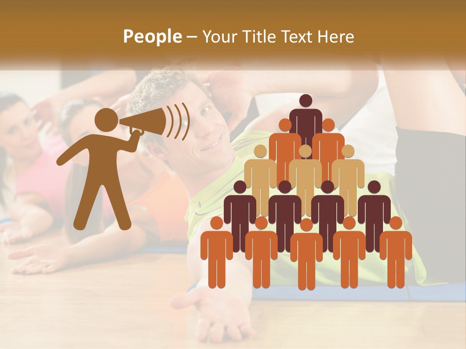 Man Gym Women PowerPoint Template