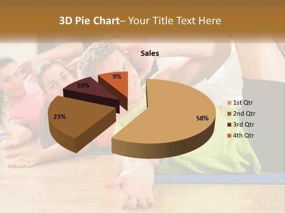Man Gym Women PowerPoint Template