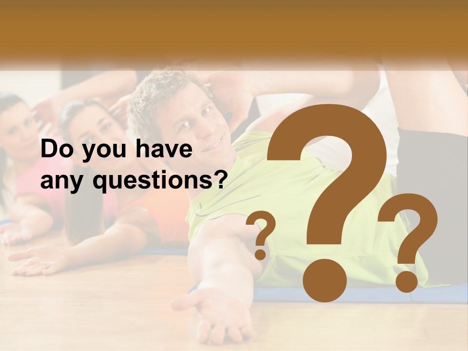 Man Gym Women PowerPoint Template