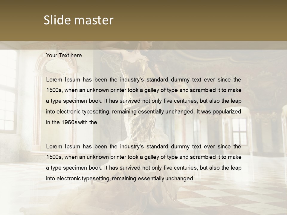 Stylish Elegant Figure PowerPoint Template