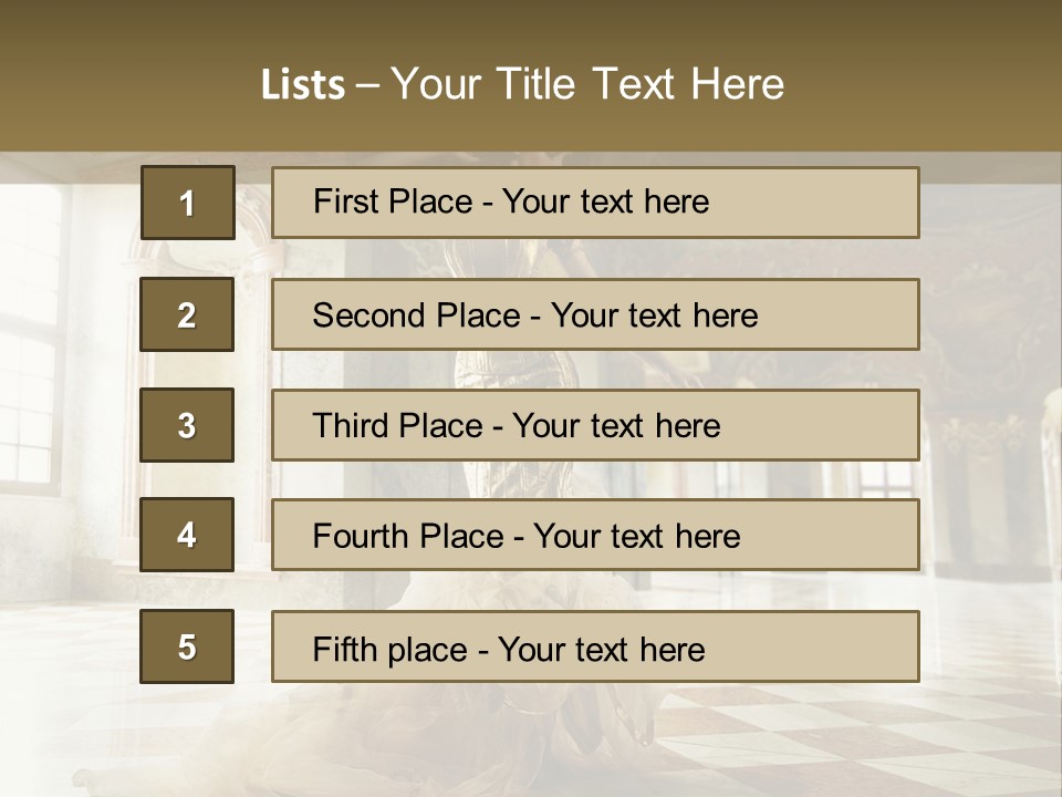 Stylish Elegant Figure PowerPoint Template
