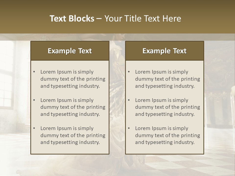 Stylish Elegant Figure PowerPoint Template