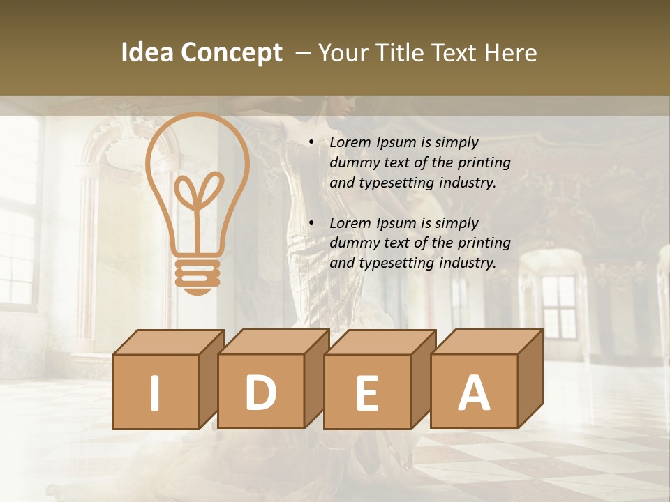 Stylish Elegant Figure PowerPoint Template